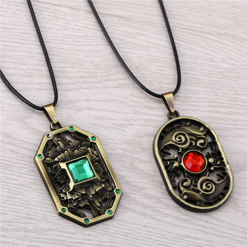 

Julie DOTA2 Earth Spirit Storm Spirit Choker Necklaces Pendants DOTA 2 Logo 2 Colors Necklace for Women colar feminino JJ11532