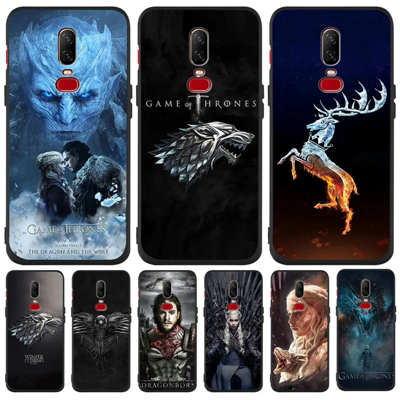 

Game Thrones Daenerys Dragon Jon Snow tyrion lannister For One plus 5 5T On plus 6 6T phone Case Cover Funda Coque Etui capa
