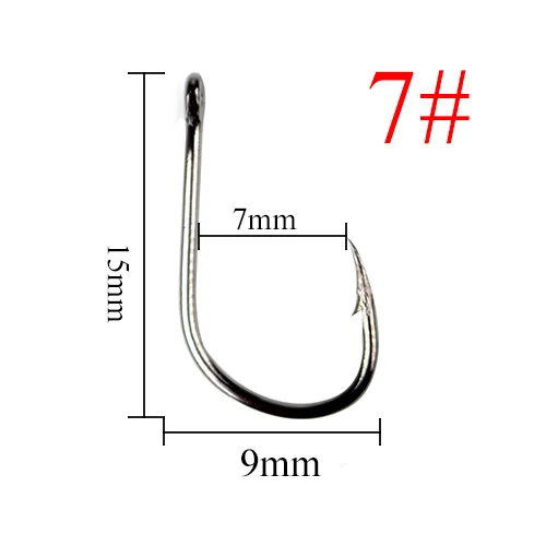 Рыбы Король 10 шт./упак. 3#-12# Катана из высокоуглеродистой стали Карп Anzol бронзовых морских рыболовных крючков джиг колючая с отверстием для рыболовные принадлежности Pesca - Цвет: size 7