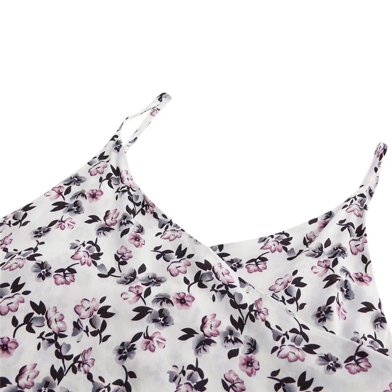 Women Dress 2018 New Floral Print Bohemian Off Shoulder Sleeveless Mini Bodycon Dress Casual Sexy Beach Party Dress F#J06 (11)
