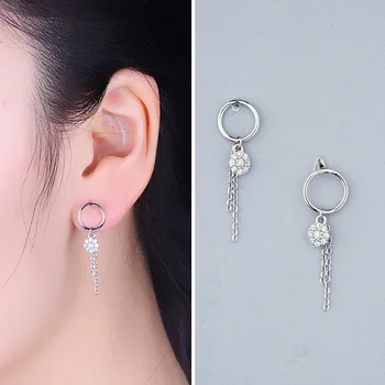 

Manufacturers Selling S925 Tremella Nail Bud Curb Earrings Female Fashion Silver Jewellery Undertakes