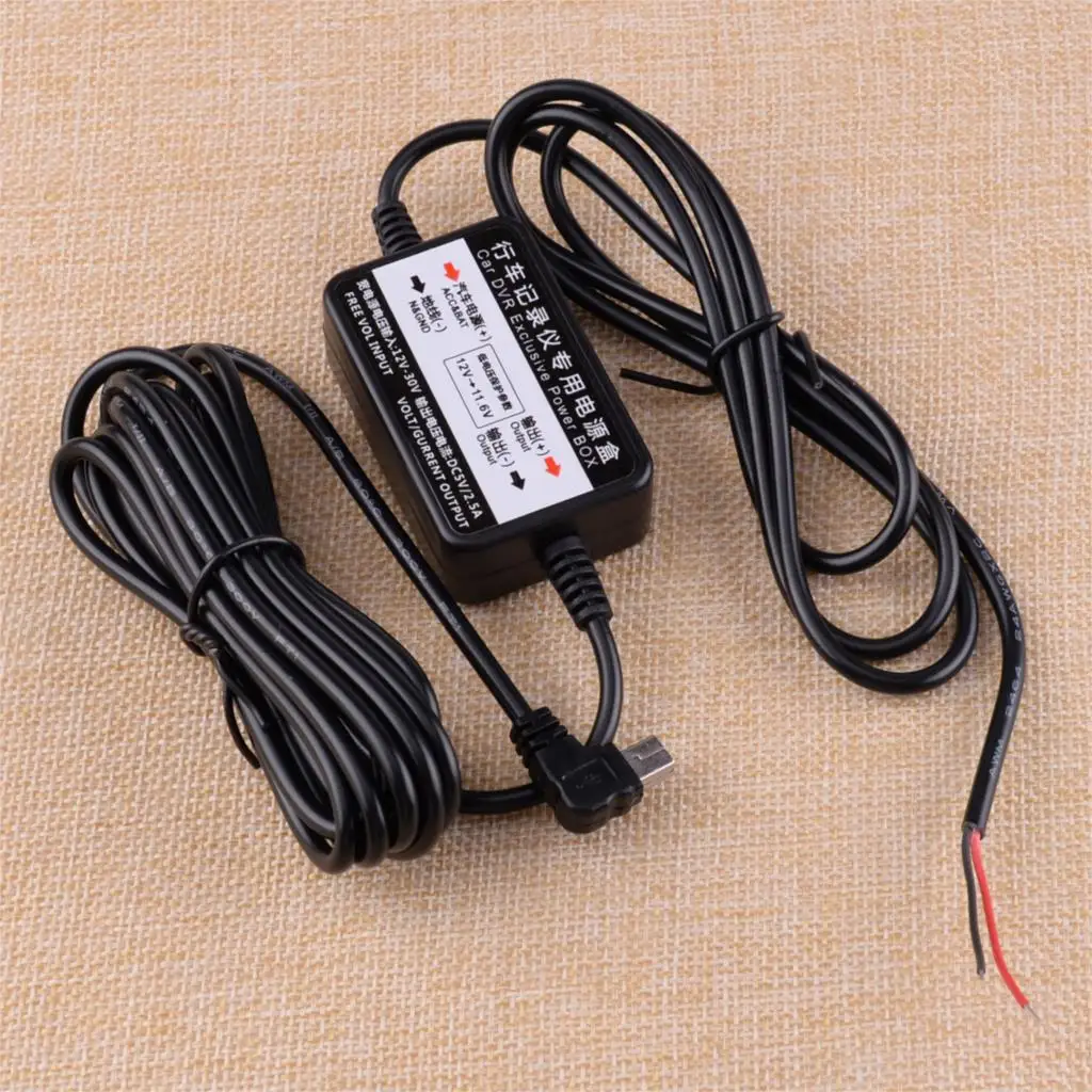 

CITALL Car DVR Exclusive Power Box Adapter Dash Cam Camera Hard Wire Mini USB Cabel Kit Accessories