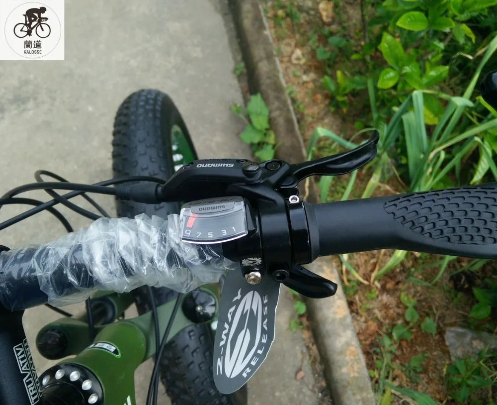 Top Kalosse Folding aluminum  frame   Snow/beach   folding bicycle  26*4.0 inch   21/24/27/30 speed  26*17inch  mountain bicycle 5