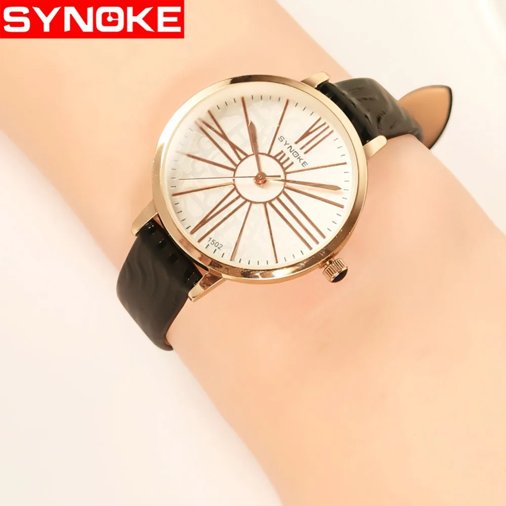 

Black Leather Band Minimalist Watch for Women New 30m Waterproof Ladies Dresses Quartz Wristwatches reloj de mujer modernos 2018