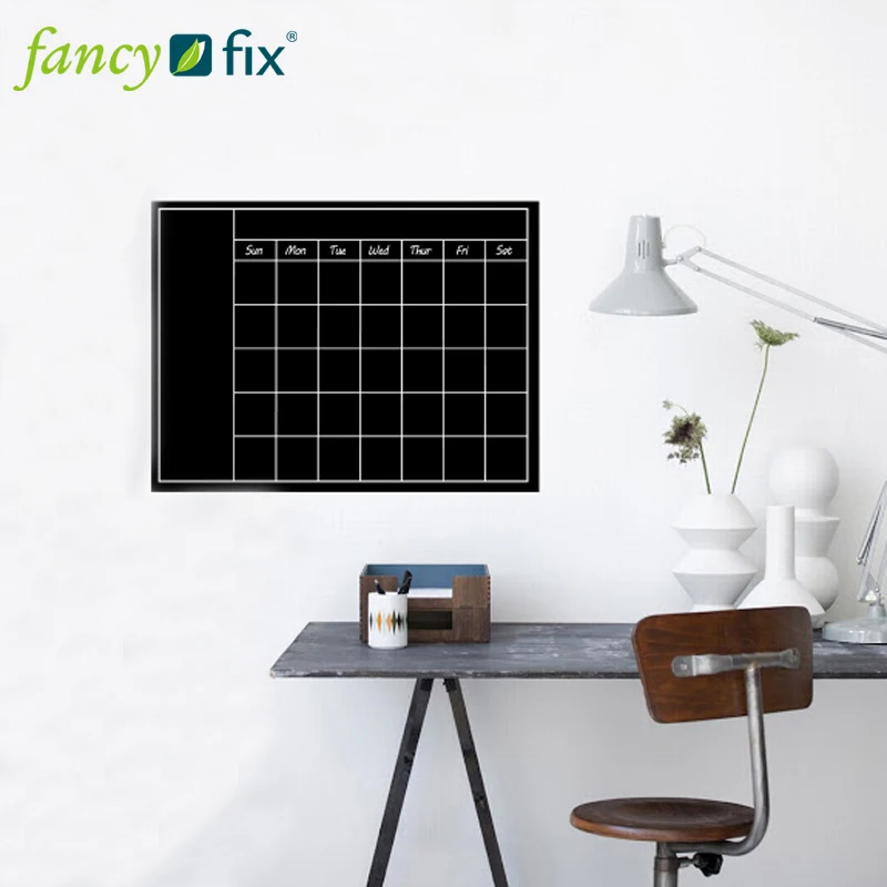 Fancy fix Vinyl Monthly Chalkboard Calendar Sticker 45CM x 60CM Peel