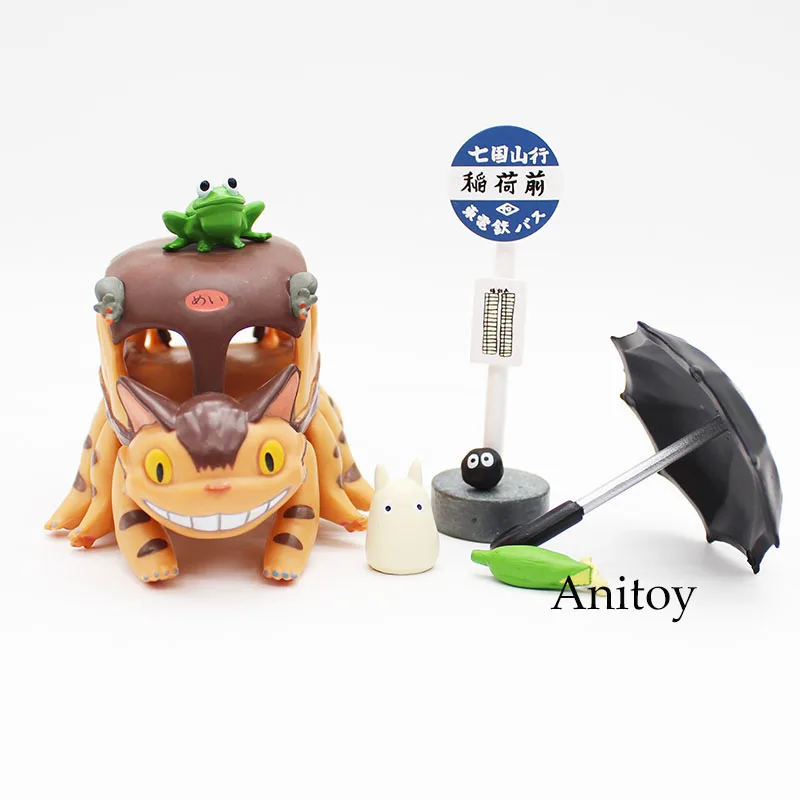 

Anime Miyazaki Hayao My Neighbor Fairy Dust Totoro Studio Ghibli Totoro Bus PVC Action Figure Collectible Model Toy 10cm KT3589