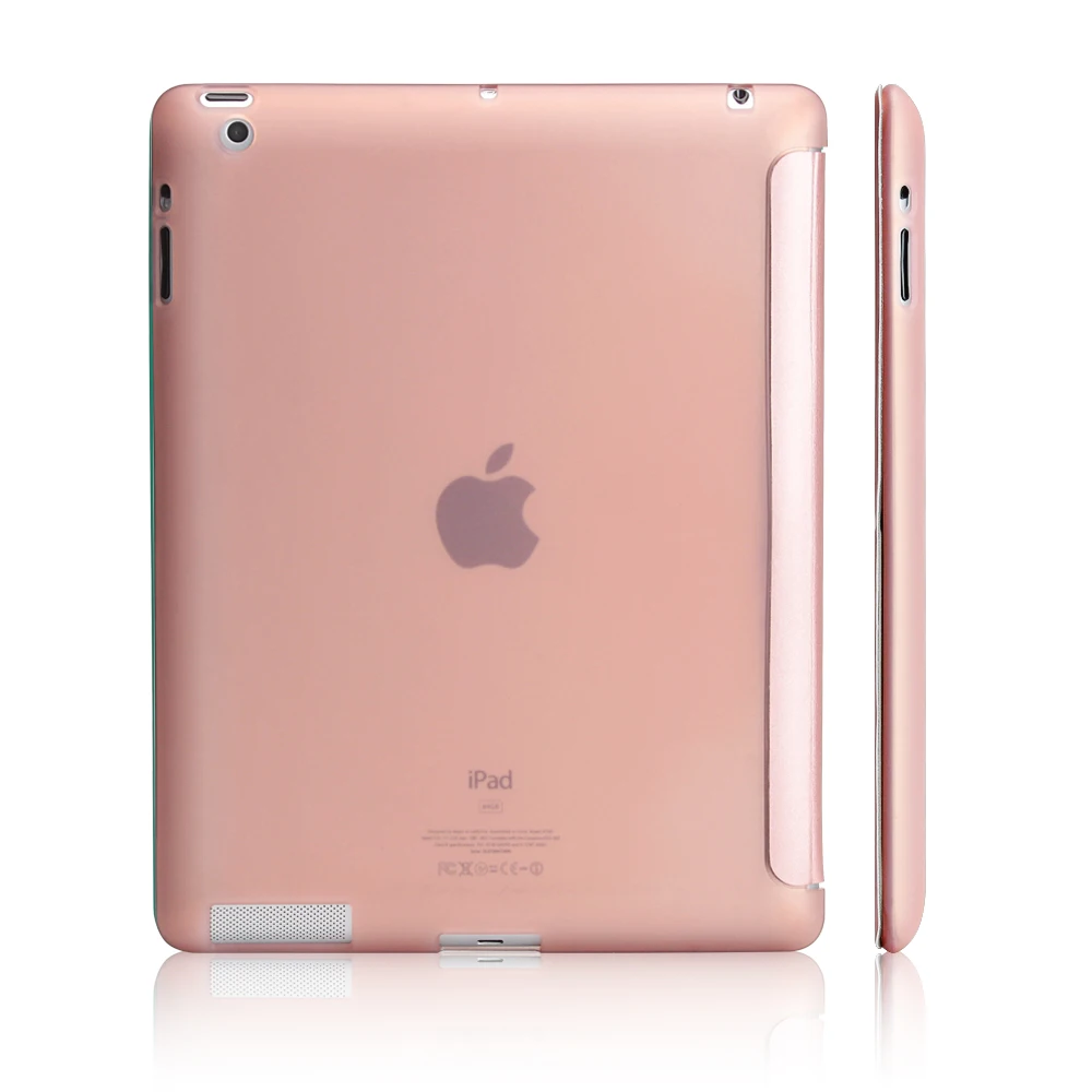 Официальный чехол для Apple ipad 4 3 2 зеркальный кожаный + мягкий умный из ТПУ с
