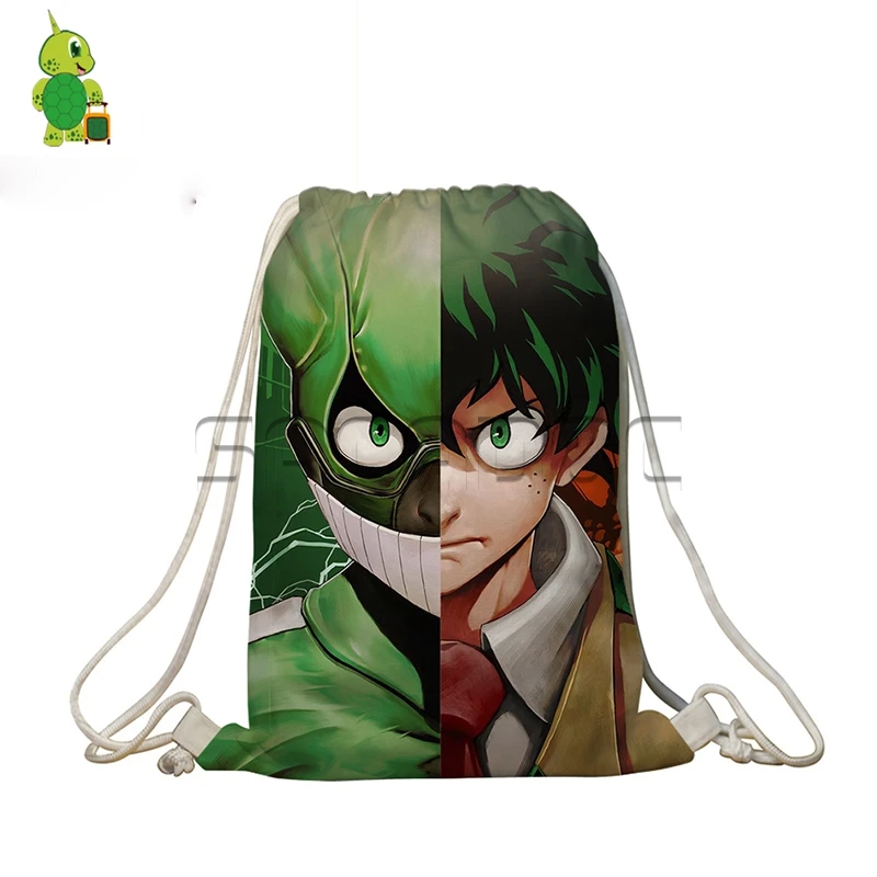 Аниме Boku No Hero academic Shoto Deku Allmight Сплит сумка на шнурке детские школьные сумки