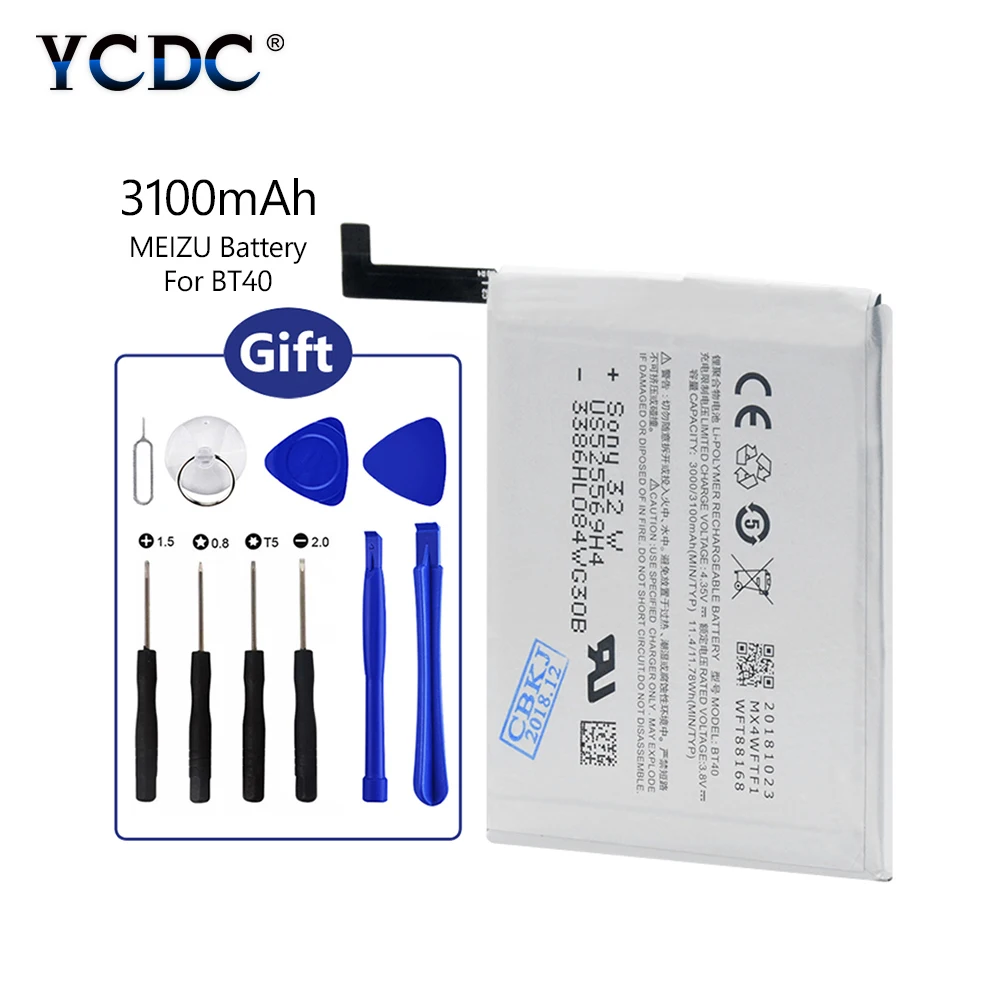 Высокое качество новая оригинальная замена MX 4 BT40 батарея для Meizu MX4 3100mAh BT 40