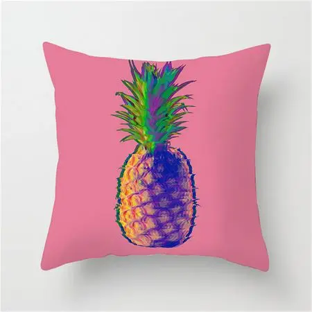 Fuwatacchi подушка в виде фрукта, чехол с тропическим ананасом, красочная наволочка для подушки для дома, дивана, стула, декоративная наволочка - Цвет: PC03499