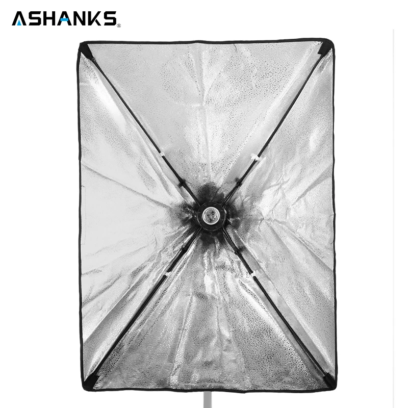 ASHNAKS Softbox Light Kit 50x70cm Photo Studio Tent with Single Lamp Holder for E27 Continuous Lighting Photographic Equipment