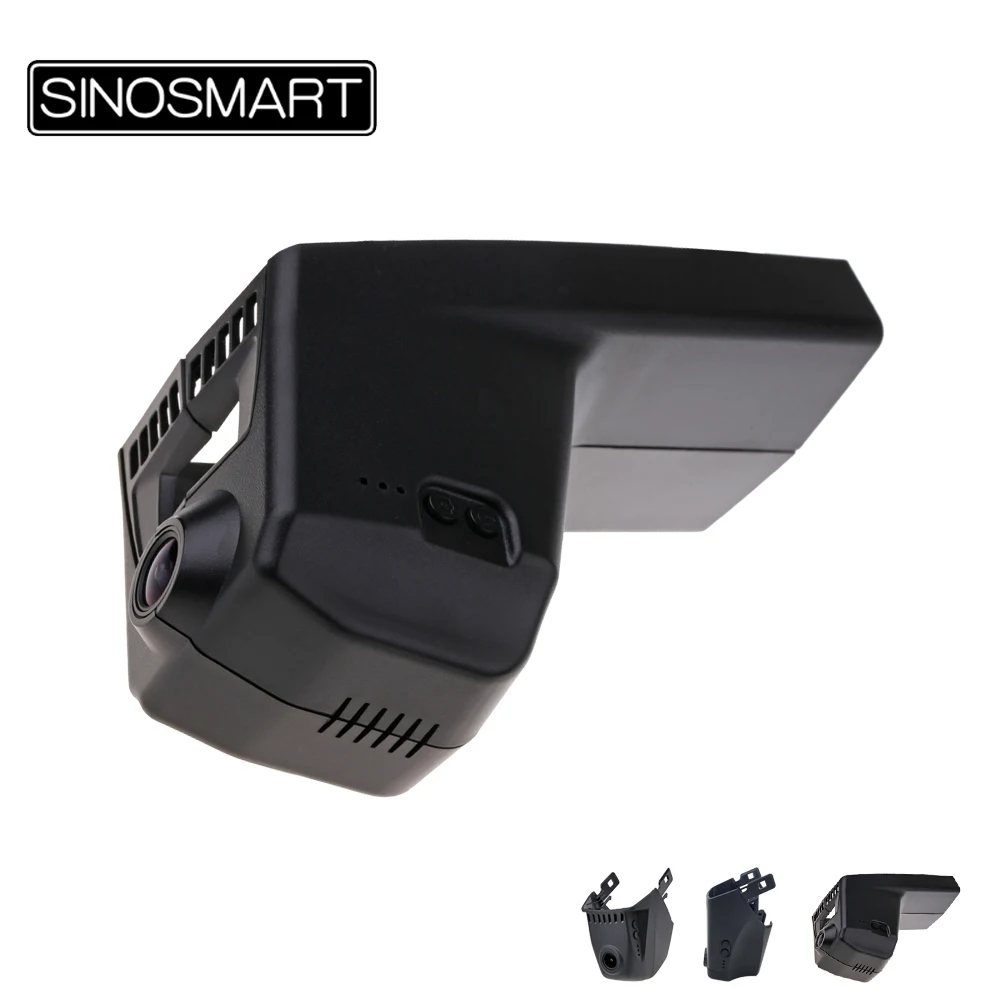 SINOSMART Novatek 96672 автомобильный Wifi DVR камера для BMW X4 X5 2016 2018 с управлением окном LDWS