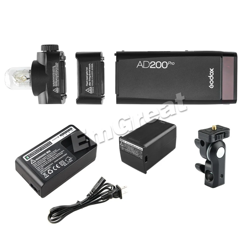 Карманный флэш-светильник Godox AD200Pro 200Ws ttl 2,4G 1/8000 HSS 500 полная мощность вспышки 0,01-2,1 s переработка батареи 2900mAh