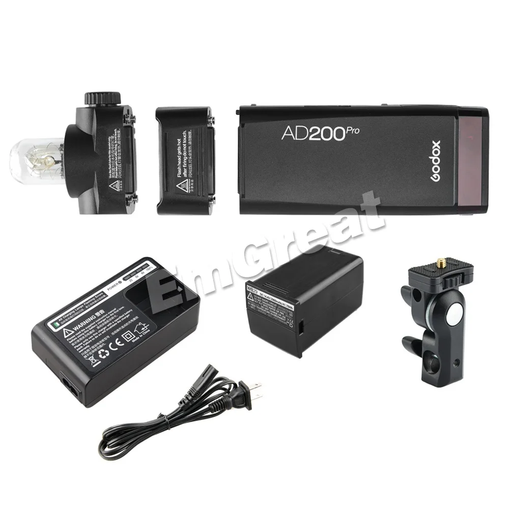 В наличии карманная вспышка Godox AD200Pro 2 4 Вт TTL 1/8000G 500 HSS 0 01 полная мощность