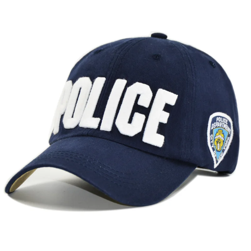 

New POLICE Baseball Caps Men Letter Embroidered Cotton Dad Hat for Women Casual Snapback Hats Adjustable