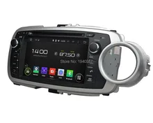 Quad Core 2 din 7″ Android 5.1 Car dvd player for Toyota Yaris 2012 2013 With Radio GPS 3G WIFI Bluetooth TV USB DVR 16GB ROM