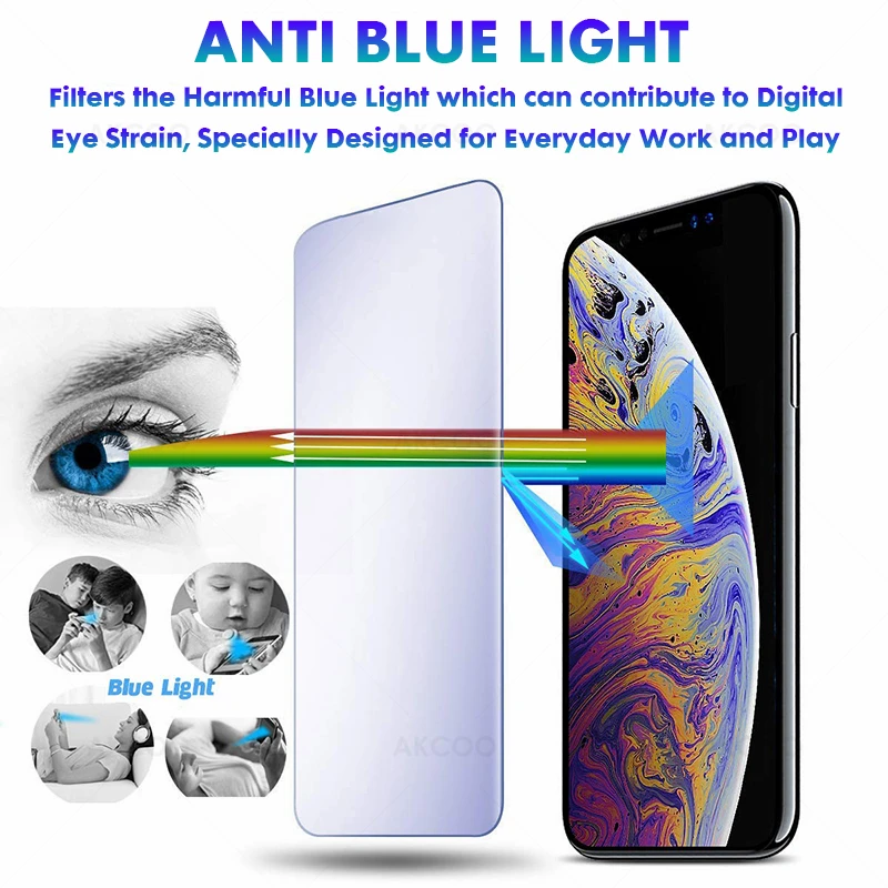 Защитное стекло Akcoo S10 Plus для Samsung Galaxy S8 9 10e note 8 УФ с полным покрытием защита экрана