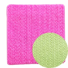Agulhas de silicone para molde, faça você mesmo, textura de lã, renda, ferramentas de decoração de bolo, polímero, argila, doce t1117