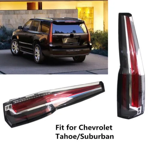 Taillights Rear Lamp Escalade Style For Chevrolet Suburban Tahoe Taillights Rear Lamp Escalade Style For Chevrolet Suburban Tahoe 2017 Tail Lights Brake Light New In Car Headlight Bulbs Led From