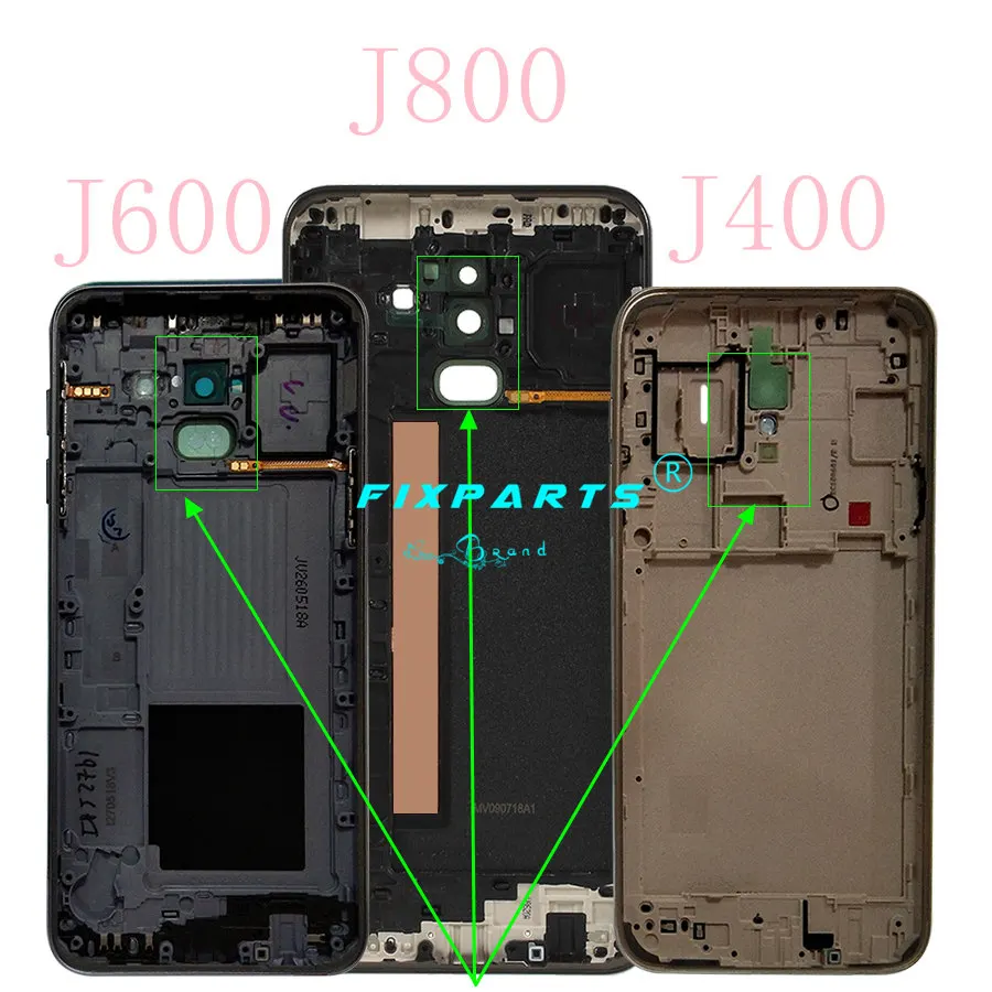 Новый оригинальный чехол для аккумулятора Samsung Galaxy J8 / J6 J800 задняя крышка корпуса