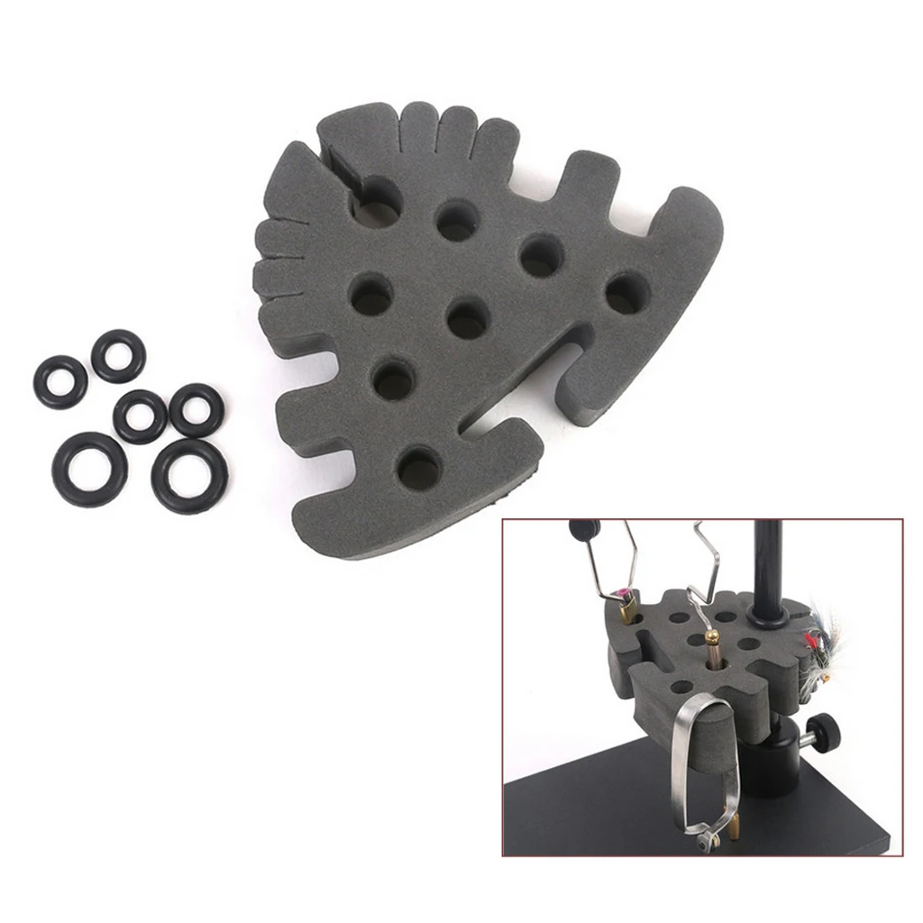 

2Pcs EVA Foam Fly Tying Tool Post Caddy Fly Tying Tool Storage Fishing Tools
