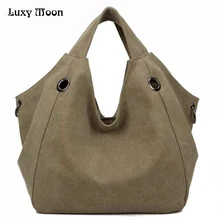 Luxy Moon Women’s Handbags Fashion Canvas Big Women Bags High Quality Hobo Messenger Bags Famous Top-Handle Bags Brand Ladies