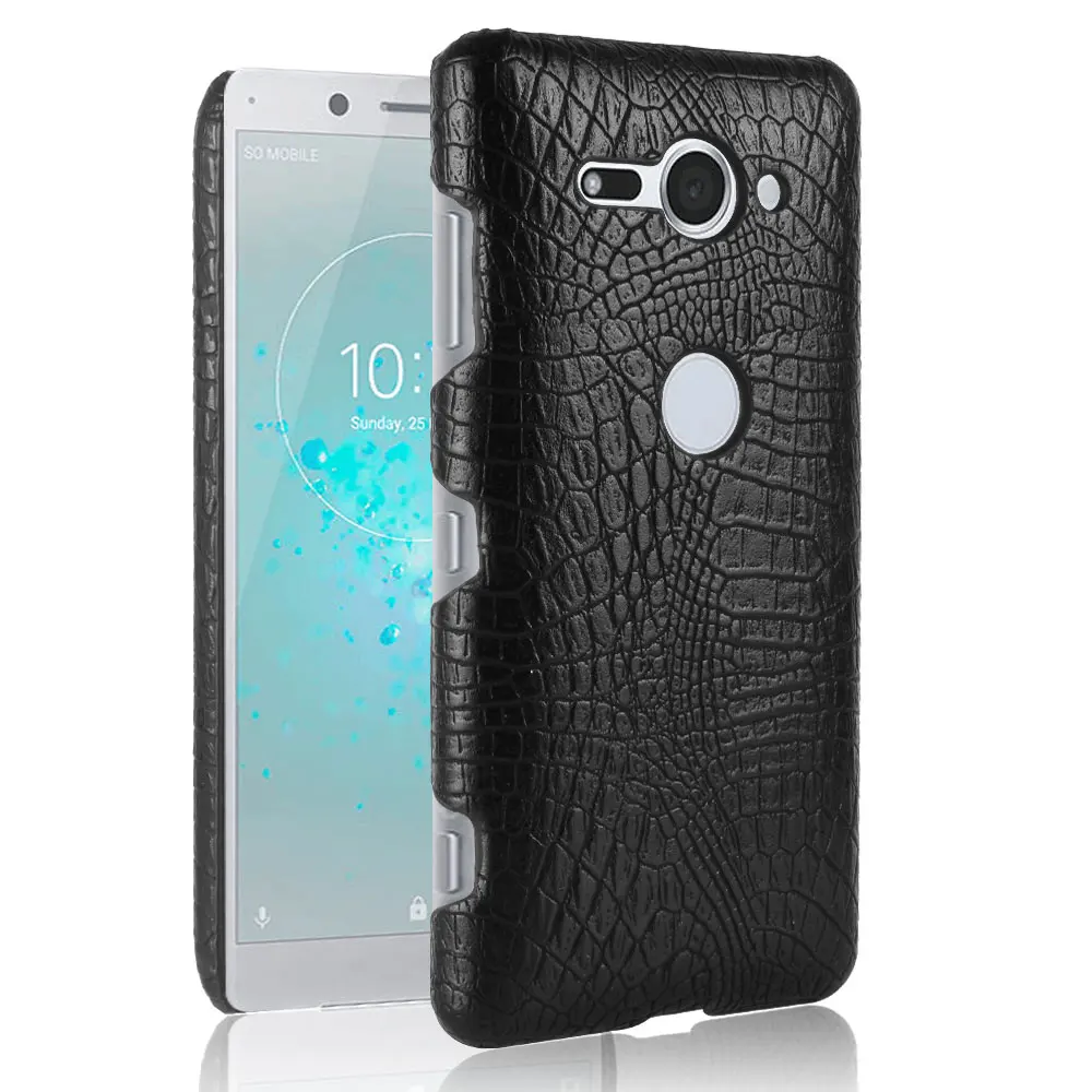 

Cases For Sony Xperia XZ2 / XZ2 Compact Phone Case For Sony XZ2 Compact Luxury PU Leather Crocodile Pattern PC Hrad Case