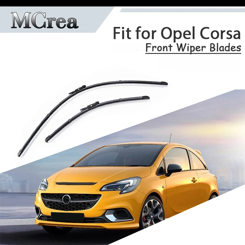 MCrea Car Rubber Front Windshield Cleaning Wiper Blade For Opel Corsa C