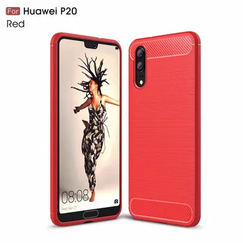 

20pcs/lot Carbon Fiber Drawing TPU case for Huawei P10 P10 lite plus P20 lite pro P30 lite pro P20 lite 2019 protective cover