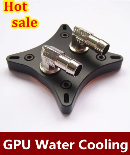 Modest GPU Water Cooling Cooler For Graphics Card 2*90 Degree Elbow Connectors + Block Cooler Kit for Computer DIY Modest GPU Water Cooling Cooler For Graphics Card 2*90 Degree Elbow Connectors + Block Cooler Kit for Computer DIY