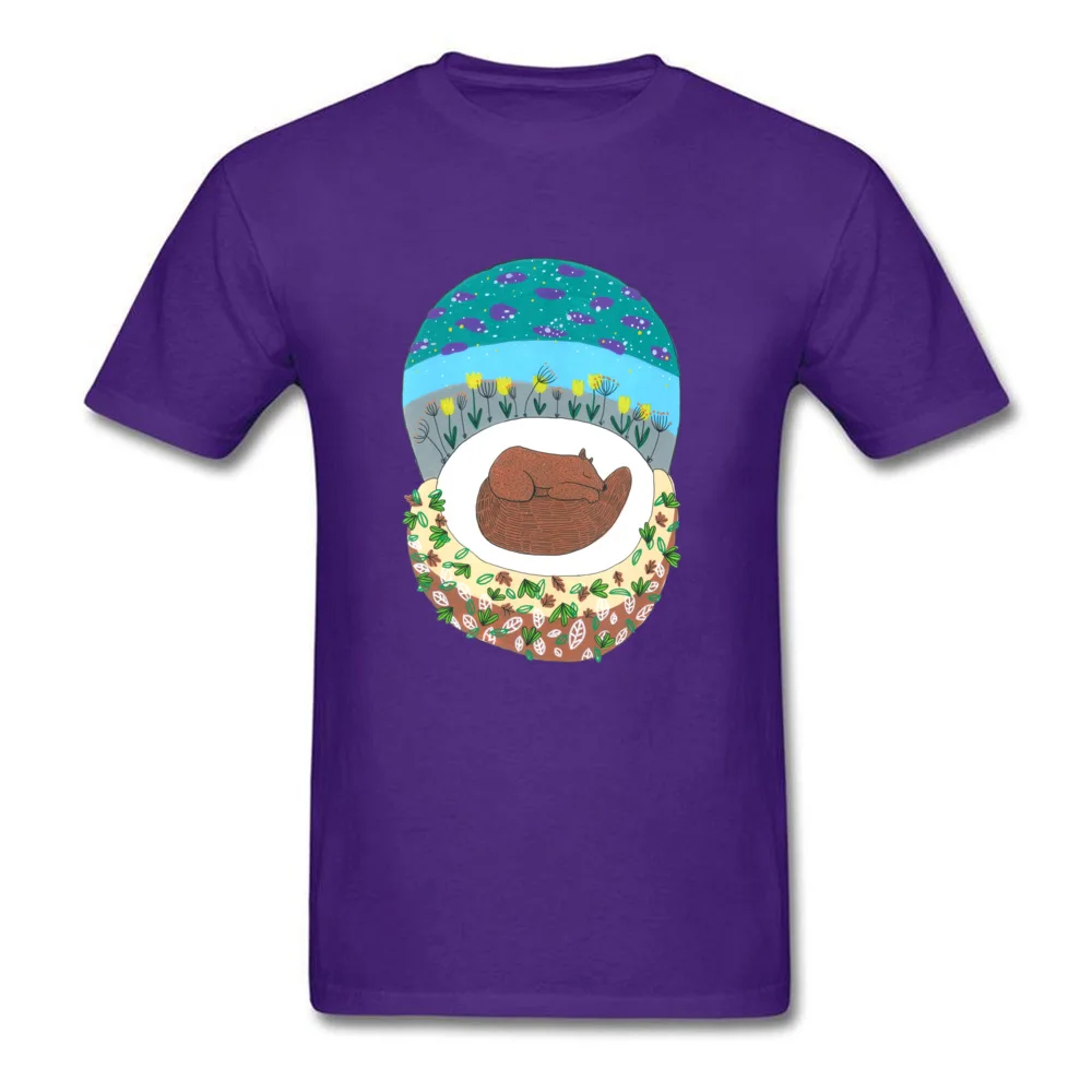 Casual Bear Under The Stars T-shirts Oversized ostern Day Short Sleeve O-Neck Tops T Shirt Pure Cotton Mens Europe T-shirts Bear Under The Stars purple
