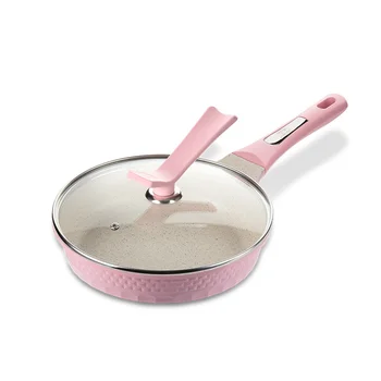 

Pink non-stick pan frying pan fried egg pot no oil smoke cooker induction cooker gas stove universal wx9141901
