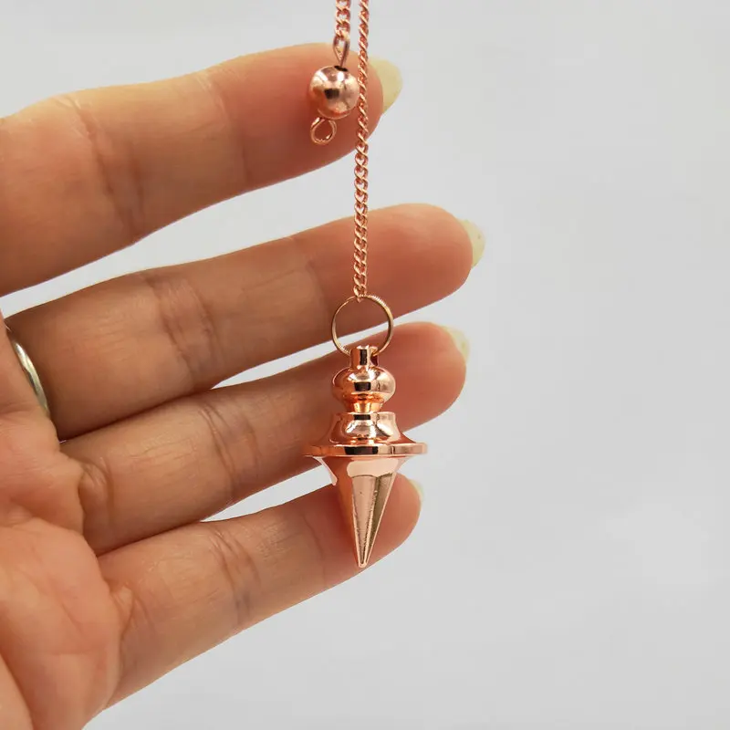 Reiki Copper Metal Pendulum Pendant for Dowsing