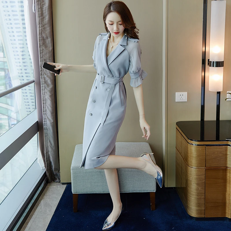 

Stylish Goddess Midi Dress Vestido De Festa Office Lady A-line Thin Summer Dress Ukraine Fashionable Women's Dresses Vestidos