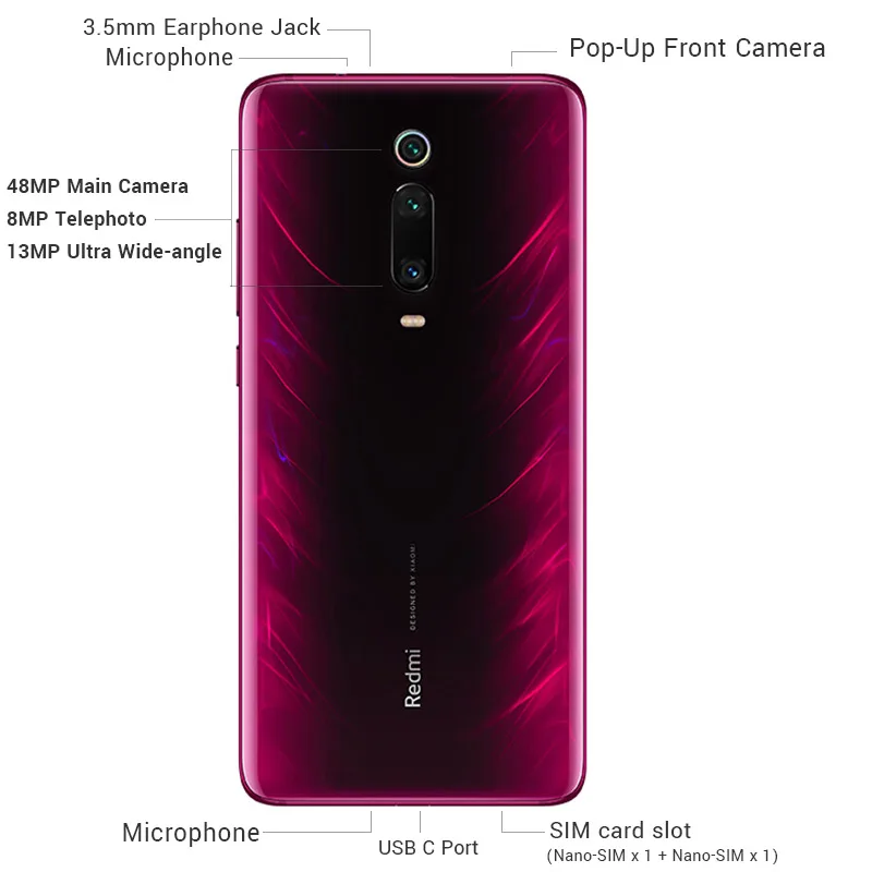 В наличии глобальная версия Xiaomi mi 9T красный K20 6GB 128GB Смартфон Snapdragon 730