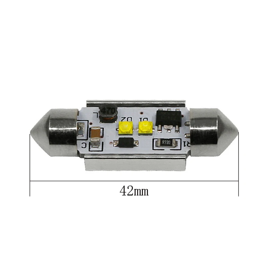 YCCPAUTO C5W 36 мм 39 мм 42 мм Купол гирлянда Canbus Cree светодиодный чип автомобиля лампа для чтения высокой мощности белый свет номерного знака 1 шт