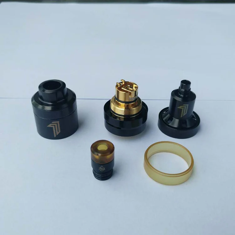 YFTK Style Kayfun Prime Nite DLC RTA MTL Tank Черный 2 0 мл Pei DIY обслуживаемый испаритель 22 мм Емкость