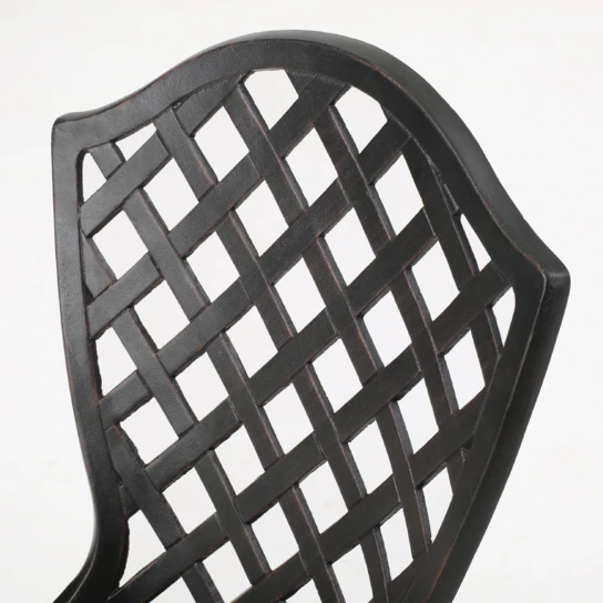 Lyon Black With Bronze Metal Outdoors Bistro Set (1)