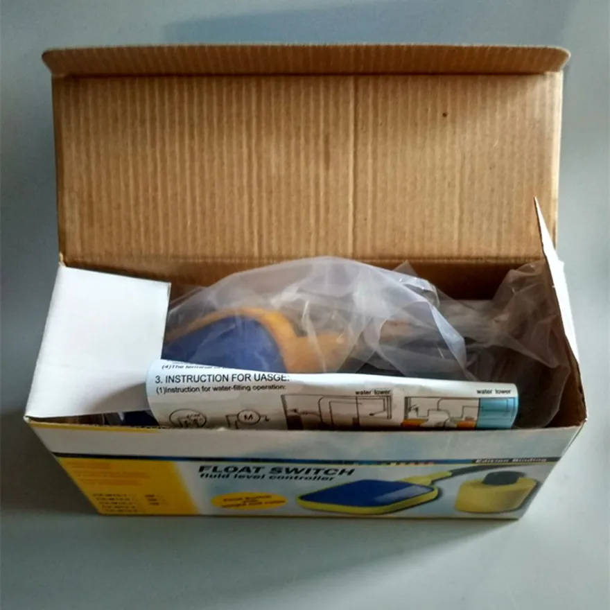 CX-M15-2 3m Square Cable Type Float Switch Water Level Controller Sensor - Hot Sales in Blue and Yellow image 4