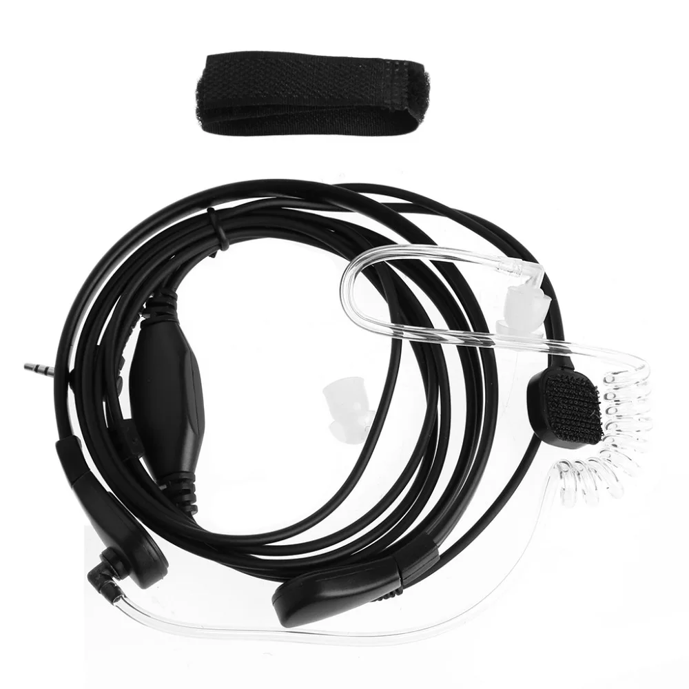 

Air Tube EarpieceThroat Microphone Earpiece Headset Mic PTT For Two-Way Radio Talkie 1-Pin 2.5mm