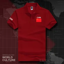 Гонконг Китай рубашки поло мужские короткий рукав белые бренды с принтом для страны хлопок Национальный флаг команды HK