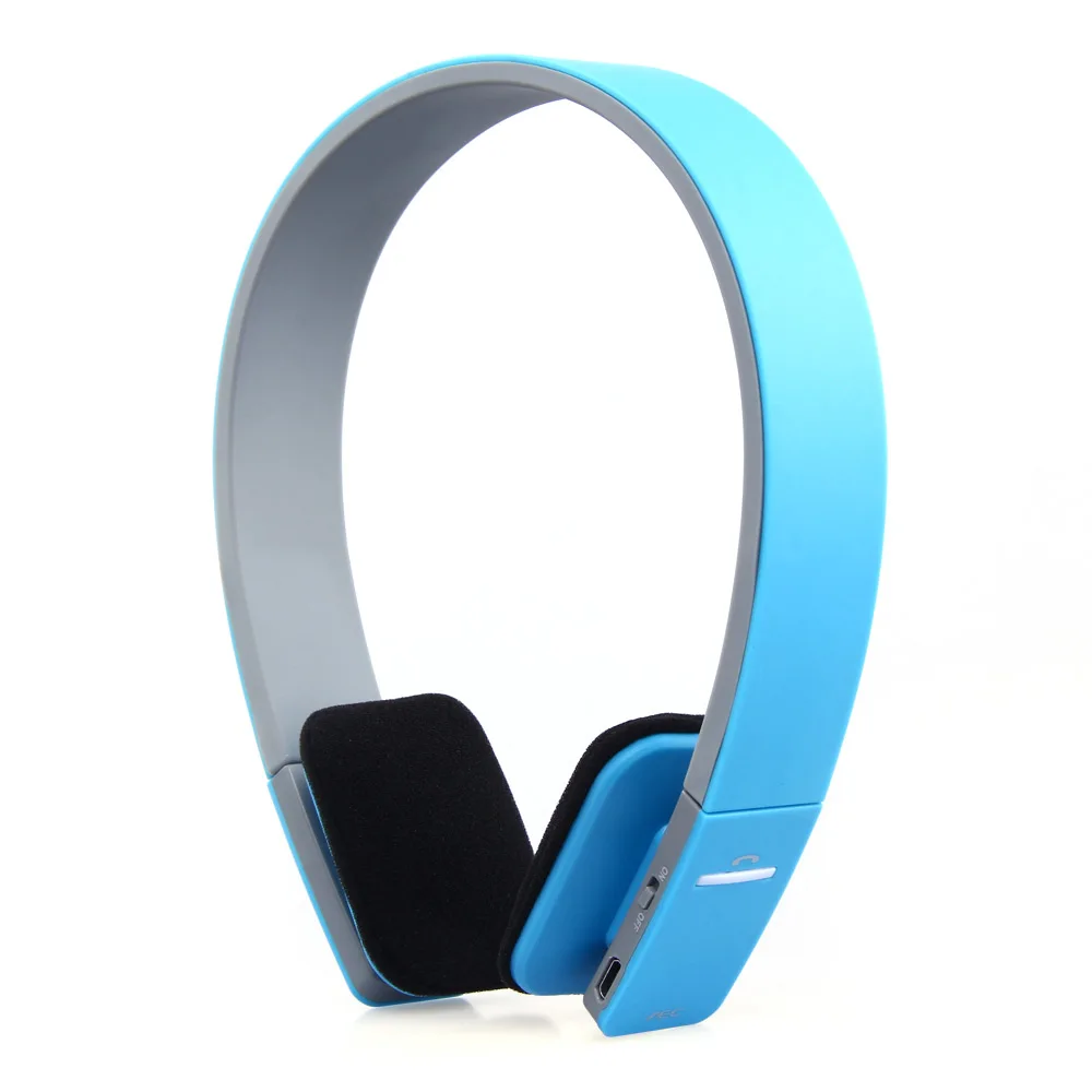 AEC Auriculares Bluetooth гарнитура Беспроводные Накладные наушники шлем Аудио Беспроводные наушники с микрофоном для мобильного телефона - Цвет: Синий