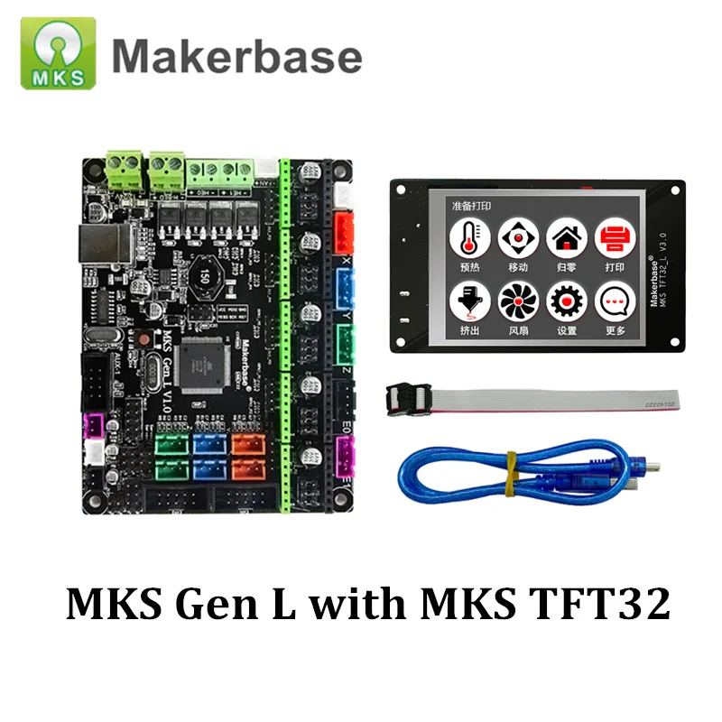 

3D Printer Control Board MKS Gen L V1.0 with MKS TFT32 Compatible for Ramps1.4/Mega2560 R3 Support A4988/DRV8825/TMC2100/LV8729