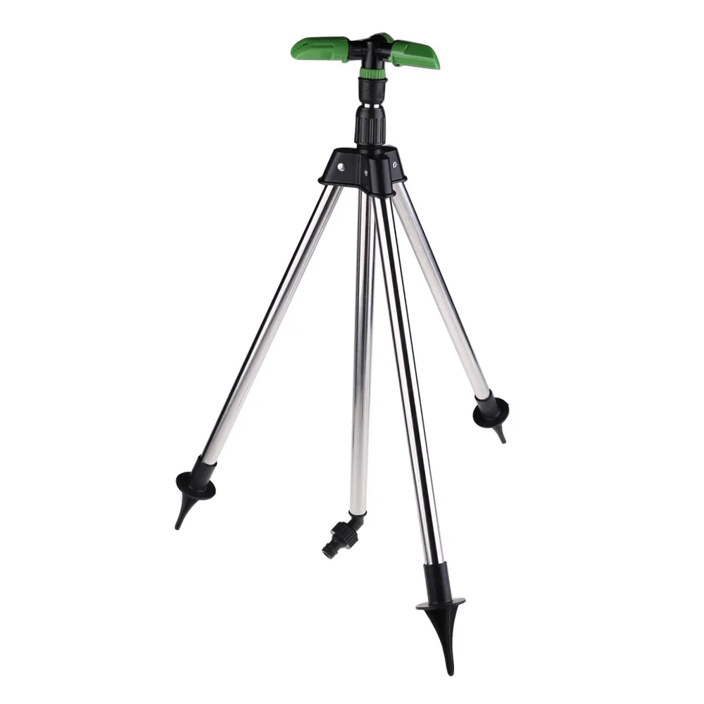 

1/2 Inch Connector 3 Branch Nozzles Rotating Sprinkler with Tripod Stand