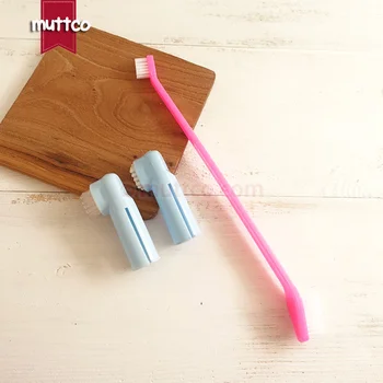 

100/set wholesale high quality set meal toothbrush plastic brush pet dog toothbrush tool DCO-A050