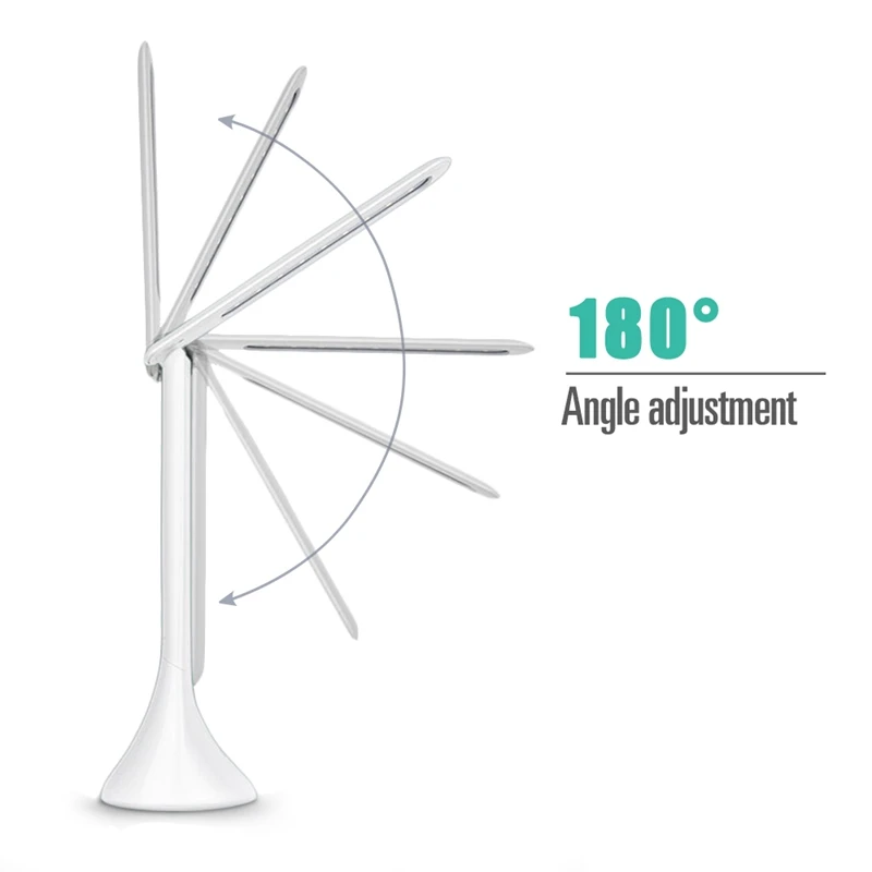  LED Desk Lamp Foldable Dimmable Touch-Type Table Lamp with Calendar Temperature Alarm Clock table L - 33020100073