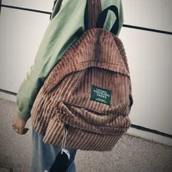 2019 модные женские туфли школьные рюкзаки сумки вельветовый рюкзак дизайн школьный рюкзак для девочек-подростков из мягкой ткани