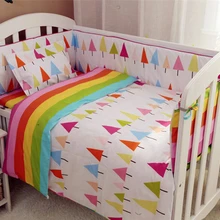 Промо-акция! 9 шт. полный комплект детских постельных принадлежностей, хлопковый детский бампер, набор постельных принадлежностей для малышей, 4 бампера/простыни/подушки/пододеяльника