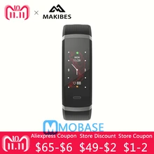 Makibes HR3 Bluetooth  Wristband Bracelet Heart Rate Monitor Android iOS Health Fitness Men Women Color Screen Sport Band