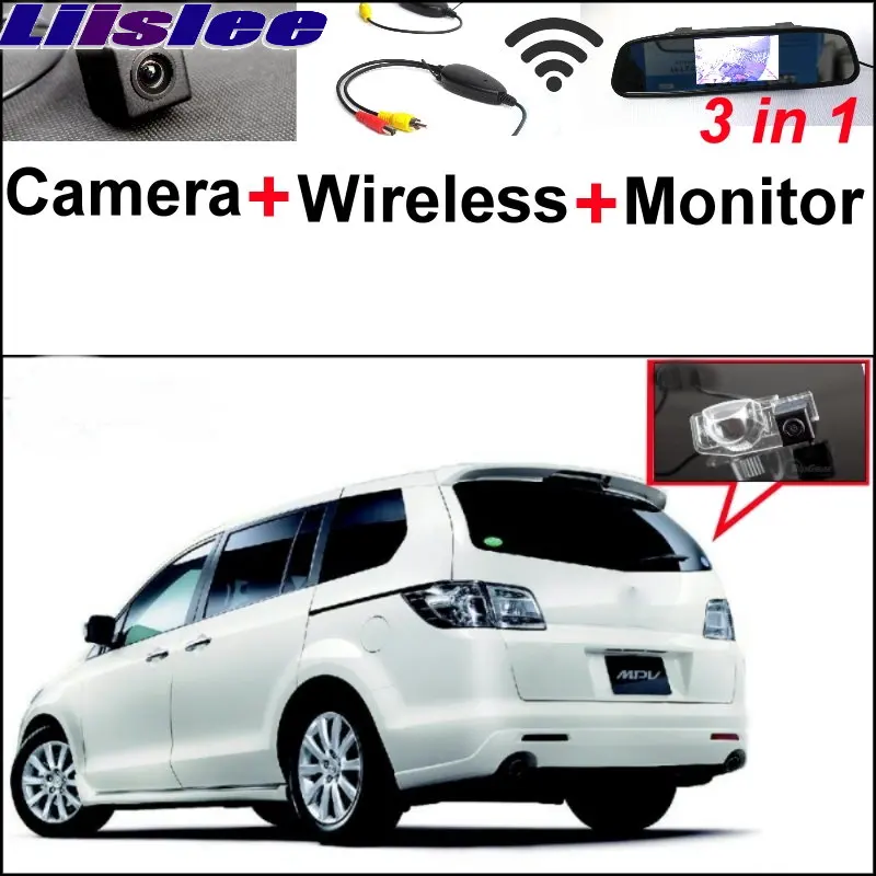 

Liislee 3 in1 Special Rear View Camera + Wireless Receiver + Mirror Monitor Easy Parking System For Mazda 8 Mazda8 M8